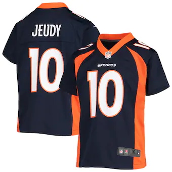 youth nike jerry jeudy navy denver broncos game jersey_pi44